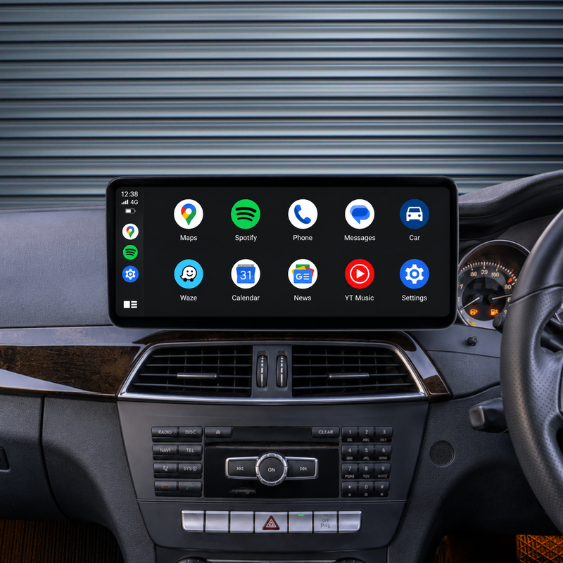 Load image into Gallery viewer, Mercedes Benz C-Class W204 (2012-2014) 12.3" HD Large Premium Plug & Play Head Unit Upgrade Kit: Car Radio with Wireless & Wired Apple CarPlay & Android Auto