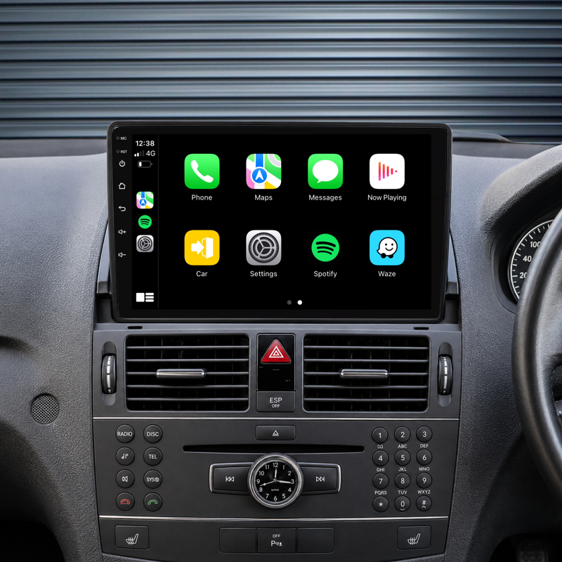 Load image into Gallery viewer, Benz C-Class / W204 S204 (2006-2011) Plug & Play Head Unit Upgrade Kit: Car Radio with Wireless & Wired Apple CarPlay & Android Auto