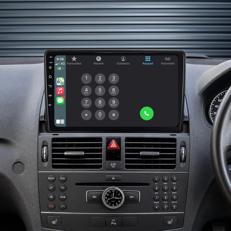 Load image into Gallery viewer, Benz C-Class / W204 S204 (2006-2011) Plug & Play Head Unit Upgrade Kit: Car Radio with Wireless & Wired Apple CarPlay & Android Auto