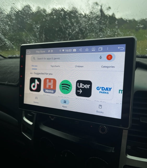 Load image into Gallery viewer, CJ INDUSTRIES Adjustable Pro Double Din (10 inch) - Wireless CarPlay & Android Auto