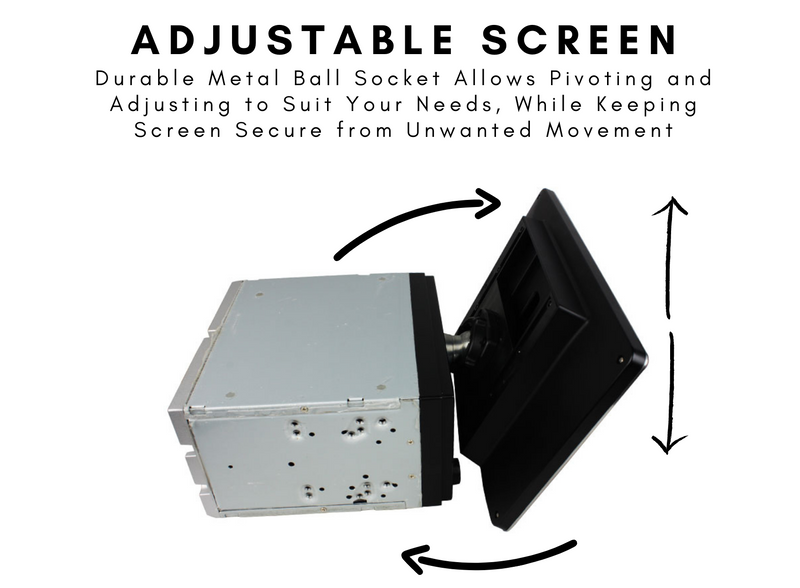 Load image into Gallery viewer, CJ INDUSTRIES Adjustable Pro Double Din (10 inch) - Wireless CarPlay & Android Auto