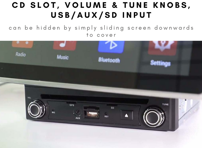 Load image into Gallery viewer, CJ INDUSTRIES Adjustable Pro Double Din (10 inch) - Wireless CarPlay & Android Auto
