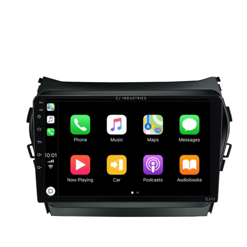Hyundai IX45/Santa Fe (2015-2018) Plug & Play Head Unit Upgrade Kit: Car Radio with Wireless & Wired Apple CarPlay & Android Auto