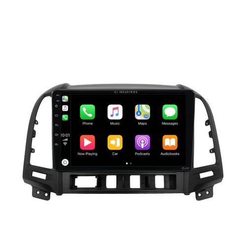 Hyundai IX45/Santa Fe (2006-2012) Plug & Play Head Unit Upgrade Kit: Car Radio with Wireless & Wired Apple CarPlay & Android Auto