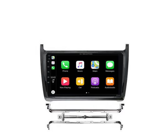 Volkswagen Polo (2011-2018) Plug & Play Head Unit Upgrade Kit: Car Radio with Wireless & Wired Apple CarPlay & Android Auto
