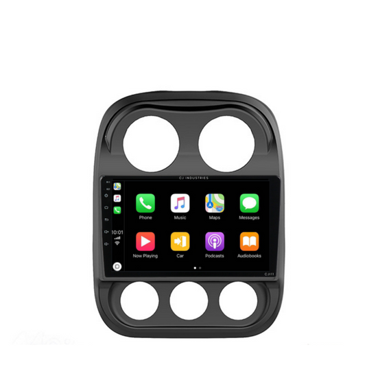 Jeep Compass (2010-2016) Plug & Play Head Unit Upgrade Kit: Car Radio with Wireless & Wired Apple CarPlay & Android Auto