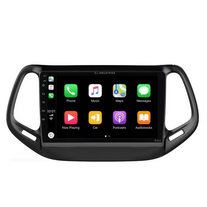 Load image into Gallery viewer, Jeep Compass (2017-2018) Plug & Play Head Unit Upgrade Kit: Car Radio with Wireless & Wired Apple CarPlay & Android Auto