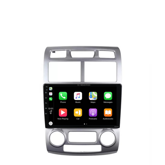 Kia Sportage (2005-2010) Plug & Play Head Unit Upgrade Kit: Car Radio with Wireless & Wired Apple CarPlay & Android Auto