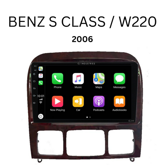 Mercedes Benz S-Class / W220 (2006) Plug & Play Head Unit Upgrade Kit: Car Radio with Wireless & Wired Apple CarPlay & Android Auto