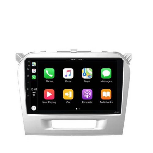 Suzuki Vitara GRAY (2014-2020) Plug & Play Head Unit Upgrade Kit: Car Radio with Wireless & Wired Apple CarPlay & Android Auto