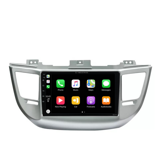 Hyundai Tucson (2016-2018) Plug & Play Head Unit Upgrade Kit: Car Radio with Wireless & Wired Apple CarPlay & Android Auto