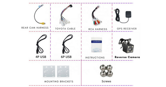 Toyota Universal Touchscreen Radio -  Plug & Play CarPlay & Android Auto Head Unit Upgrade