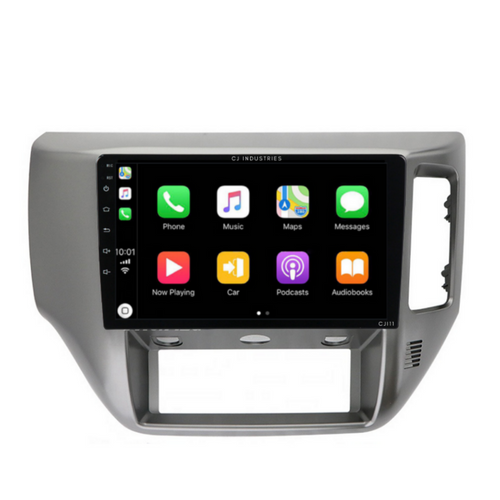 Nissan Patrol Gray (2004-2015) Plug & Play Head Unit Upgrade Kit: Car Radio with Wireless & Wired Apple CarPlay & Android Auto