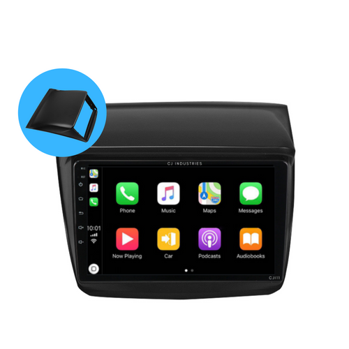 Mitsubishi Triton / L200 (2008-2015) Plug & Play Head Unit Upgrade Kit: Car Radio with Wireless & Wired Apple CarPlay & Android Auto