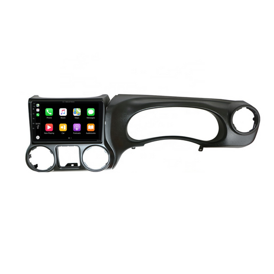 Jeep Wrangler (2011-2014) Plug & Play Head Unit Upgrade Kit: Car Radio with Wireless & Wired Apple CarPlay & Android Auto