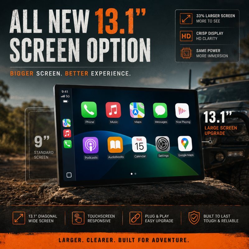 Load image into Gallery viewer, Mazda BT-50 (2012-2017) 13.1" HD Super-Large Plug &amp; Play Head Unit Upgrade Kit: Car Radio with Wireless &amp; Wired Apple CarPlay &amp; Android Auto
