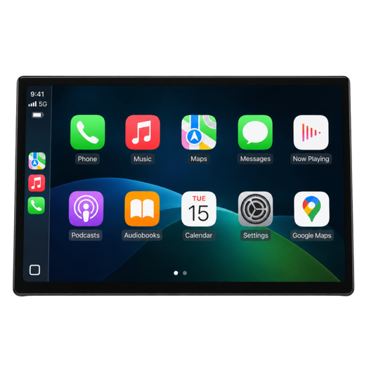 CJ INDUSTRIES 13.1" HD Premium Head Unit with Wireless Apple CarPlay & Android Auto - Universal Head Unit Only