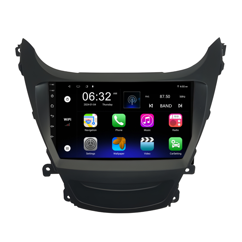 Load image into Gallery viewer, Hyundai Elantra (2014-2016) Plug &amp; Play Head Unit Upgrade Kit: Car Radio with Wireless &amp; Wired Apple CarPlay &amp; Android Auto
