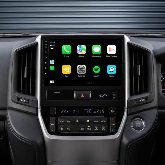 Toyota Landcruiser 200 Series (2016-2020) Plug & Play Head Unit Upgrade Kit: Car Radio with Wireless & Wired Apple CarPlay & Android Auto