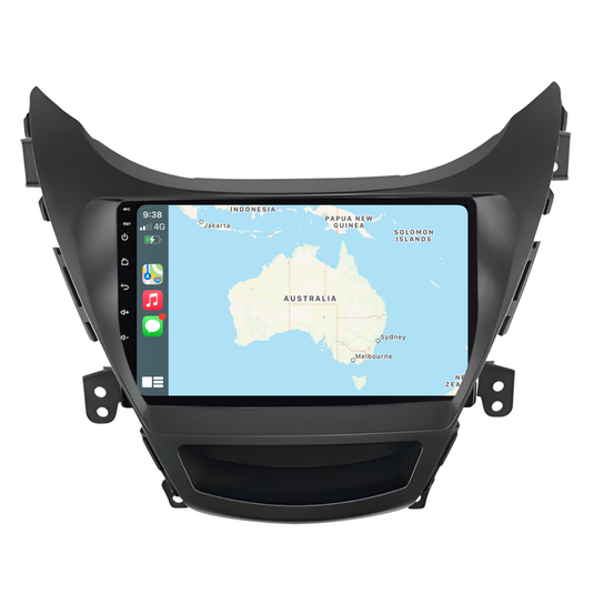 Hyundai Elantra (2011-2014) Plug & Play Head Unit Upgrade Kit: Car Radio with Wireless & Wired Apple CarPlay & Android Auto