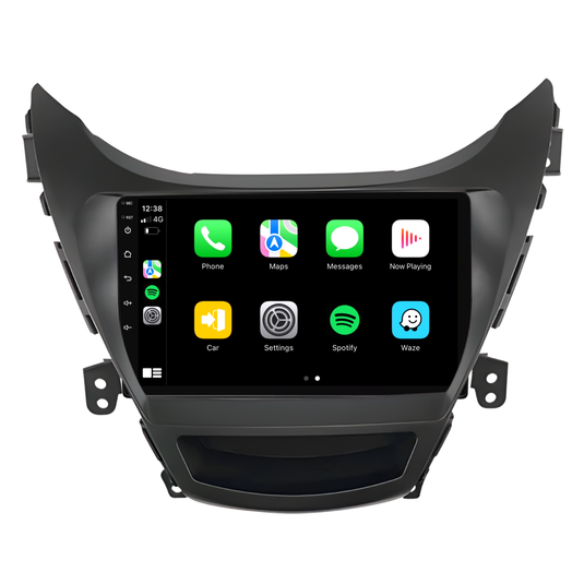 Hyundai Elantra (2011-2014) Plug & Play Head Unit Upgrade Kit: Car Radio with Wireless & Wired Apple CarPlay & Android Auto
