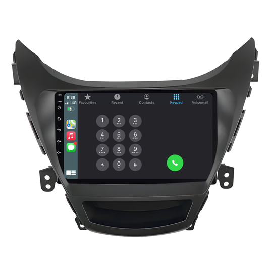 Hyundai Elantra (2011-2014) Plug & Play Head Unit Upgrade Kit: Car Radio with Wireless & Wired Apple CarPlay & Android Auto