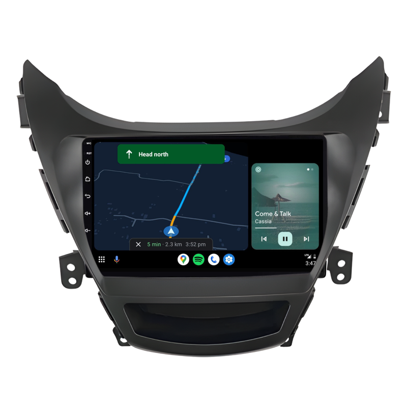 Load image into Gallery viewer, Hyundai Elantra (2011-2014) Plug &amp; Play Head Unit Upgrade Kit: Car Radio with Wireless &amp; Wired Apple CarPlay &amp; Android Auto
