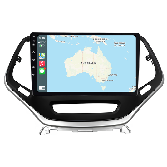 Jeep Cherokee (2014-2019) Plug & Play Head Unit Upgrade Kit: Car Radio with Wireless & Wired Apple CarPlay & Android Auto