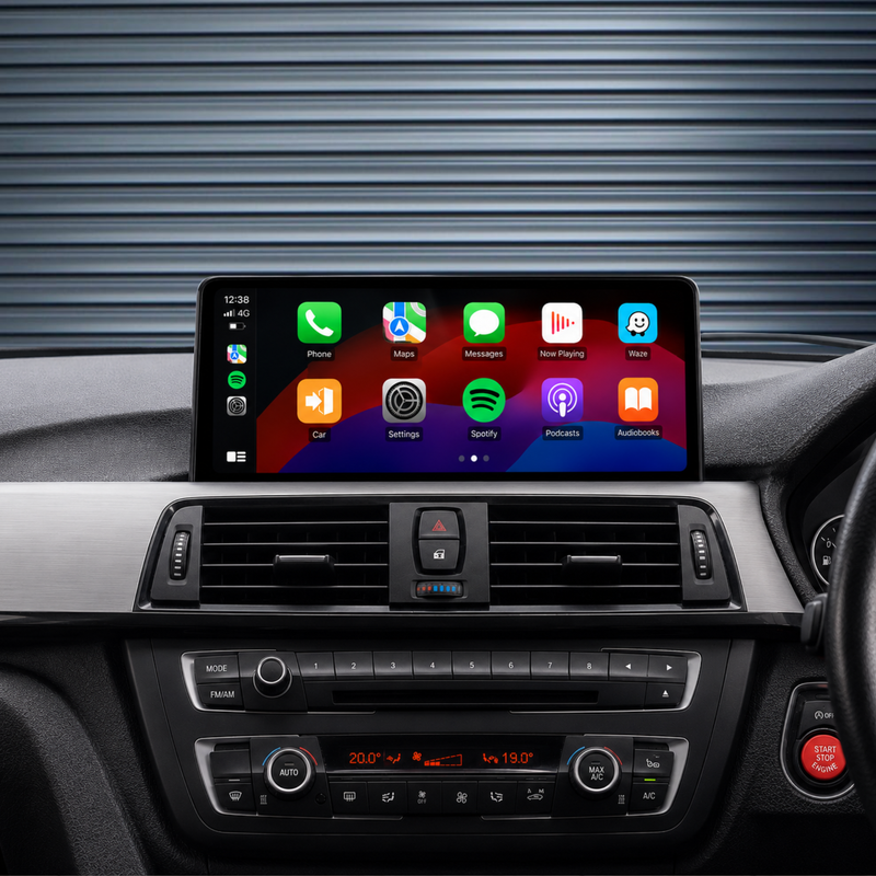 Load image into Gallery viewer, BMW 3 Series F30 F31 F34 F80 (2010-2017) 12.3" HD Plug &amp; Play Apple CarPlay &amp; Android Auto Head Unit Upgrade Kit – Wireless Touchscreen GPS Stereo Replacement
