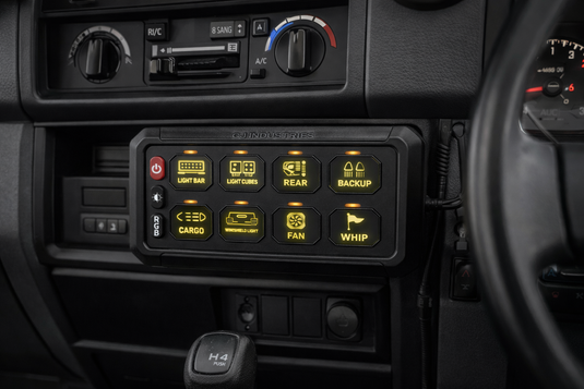 CJ Industries 8 Gang 4x4 Switch Control Circuit Panel (with Bluetooth)