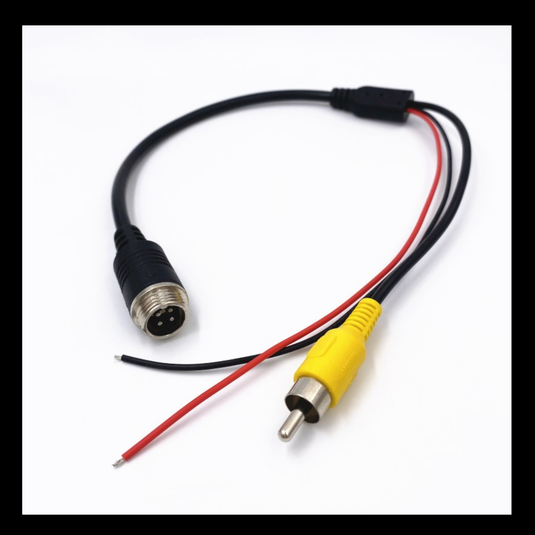 CJ INDUSTRIES 4pin Aviation to RCA Video Signal Camera Lead