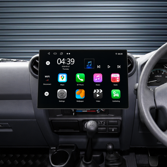 Toyota Landcruiser 79/78/76/70 13.1" HD ULTRA-LARGE (2009-2026) Plug & Play Head Unit Upgrade Kit: Car Radio with Wireless & Wired Apple CarPlay & Android Auto