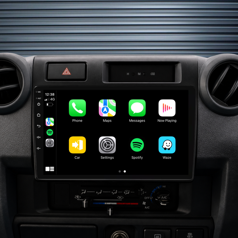 Load image into Gallery viewer, Toyota Landcruiser 79/78/76/70 (2009-2023) Plug &amp; Play Head Unit Upgrade Kit: Car Radio with Wireless &amp; Wired Apple CarPlay &amp; Android Auto
