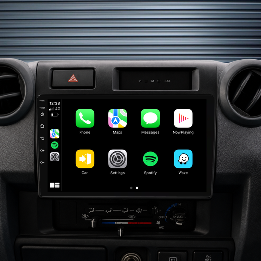 Toyota Landcruiser 79/78/76/70 (2009-2023) Plug & Play Head Unit Upgrade Kit: Car Radio with Wireless & Wired Apple CarPlay & Android Auto
