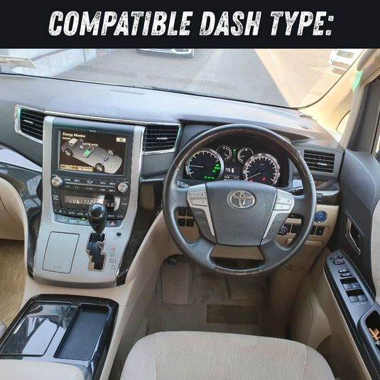 Toyota Alphard (2008-2014) Plug & Play Head Unit Upgrade Kit: Car Radio with Wireless & Wired Apple CarPlay & Android Auto