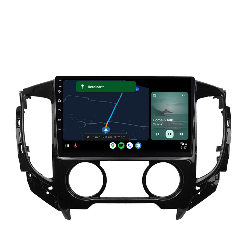 Load image into Gallery viewer, Mitsubishi Triton MANUAL AC (2015-2022) Plug &amp; Play Head Unit Upgrade Kit: Car Radio with Wireless &amp; Wired Apple CarPlay &amp; Android Auto
