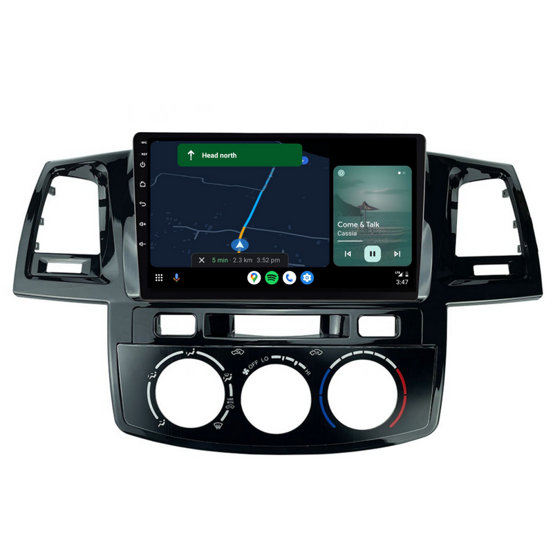 Load image into Gallery viewer, Toyota Hilux / N70 Manual AC (2005-2014) Plug &amp; Play Head Unit Upgrade Kit: Car Radio with Wireless &amp; Wired Apple CarPlay &amp; Android Auto
