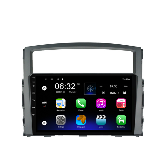 Mitsubishi Pajero (2006-2016) Plug & Play Head Unit Upgrade Kit: Car Radio with Wireless & Wired Apple CarPlay & Android Auto
