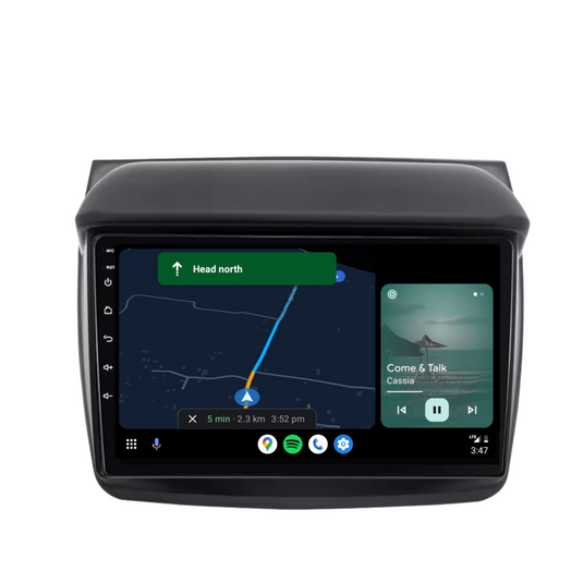 Mitsubishi MN ML Triton / L200 (2006-2015) Plug & Play Head Unit Upgrade Kit: Car Radio with Wireless & Wired Apple CarPlay & Android Auto