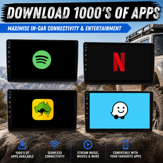 Toyota RAV4 (2019-2025) Plug & Play Head Unit Upgrade Kit: Car Radio with Wireless & Wired Apple CarPlay & Android Auto