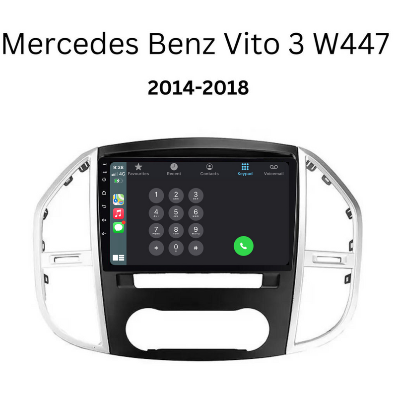 Load image into Gallery viewer, Mercedes Benz Vito W447 (2014-2020) Plug &amp; Play Head Unit Upgrade Kit: Car Radio with Wireless &amp; Wired Apple CarPlay &amp; Android Auto
