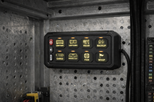 CJ Industries 8 Gang 4x4 Switch Control Circuit Panel (with Bluetooth)