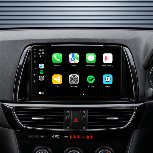 Mazda CX-5 (2012-2017) Plug & Play Head Unit Upgrade Kit: Car Radio with Wireless & Wired Apple CarPlay & Android Auto