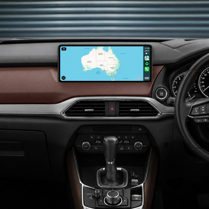 Load image into Gallery viewer, Mazda CX-9 (2016-2023) 12.3" Large Screen HD Plug &amp; Play Head Unit Upgrade Kit: Car Radio with Wireless &amp; Wired Apple CarPlay &amp; Android Auto
