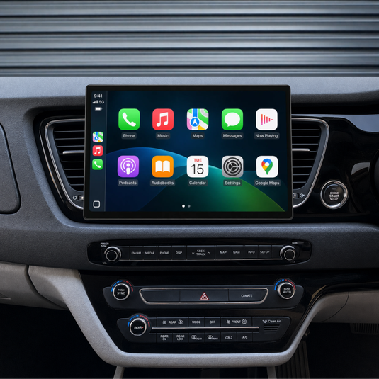 Kia Carnival 13.1" Screen HD (2015-2020) Plug & Play Head Unit Upgrade Kit: Car Radio with Wireless & Wired Apple CarPlay & Android Auto