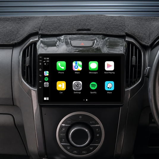 Holden Colorado GLOSS PIANO BLACK (2012-2016) Plug & Play Head Unit Upgrade Kit: Car Radio with Wireless & Wired Apple CarPlay & Android Auto (MyLink Compatible)