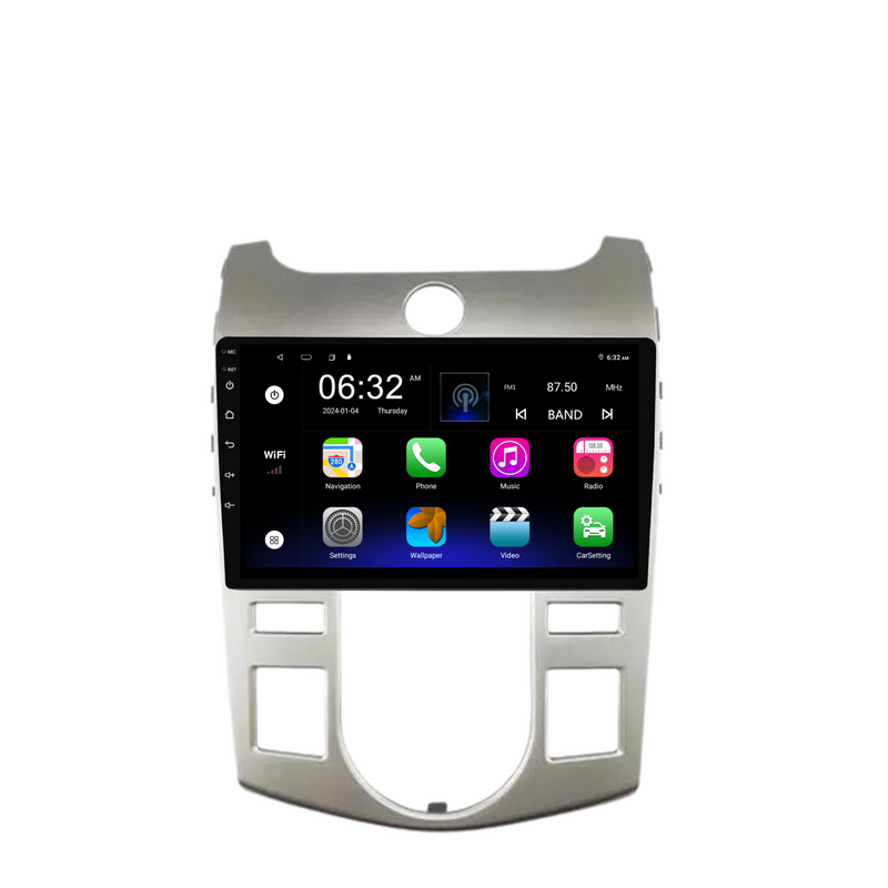 Load image into Gallery viewer, Kia Cerato AUTO AC (2008-2017) Plug &amp; Play Head Unit Upgrade Kit: Car Radio with Wireless &amp; Wired Apple CarPlay &amp; Android Auto
