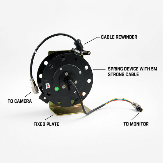 CJ INDUSTRIES 5M 4pin Aviation Camera Cable Reel – Automatic Cable Rewinder for Camera Systems