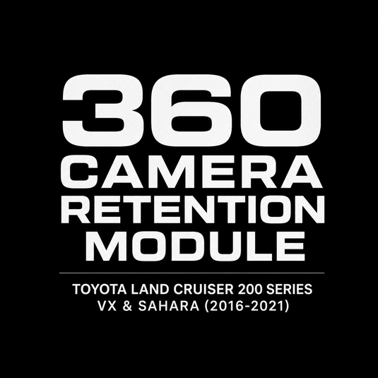 CJ INDUSTRIES 360 Camera Retention Module for Toyota LandCruiser 200 Series VX & Sahara (2016-2021) – Factory Camera Integration Retention Interface