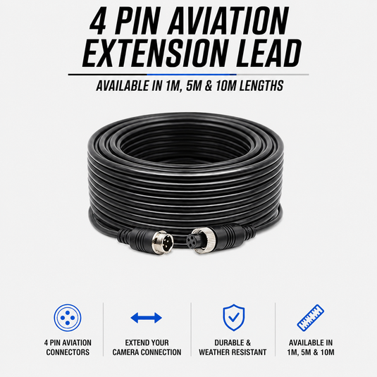CJ INDUSTRIES 4pin Aviation Camera Extension Leads